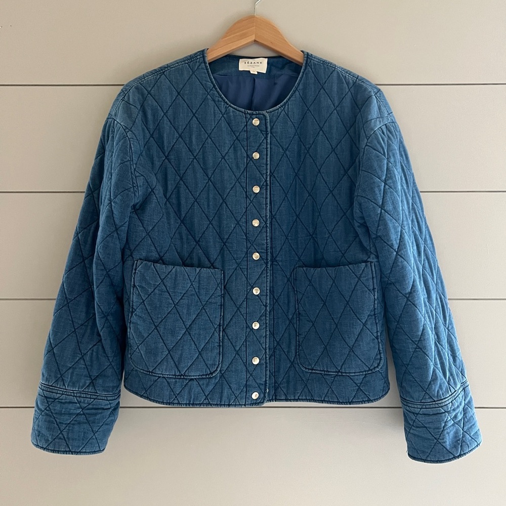 Sezane Dakota Quilted Jacket Size 6 / 38